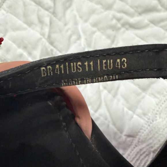 Farm Rio Black Beaded Rainbow Tube Strap Sandal size 11 - Picture 7 of 12